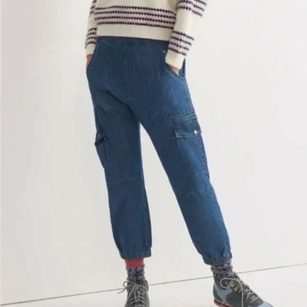 Pilcro And The Letterpress Ultra‎ High-Rise Jogger Utility Jeans 0